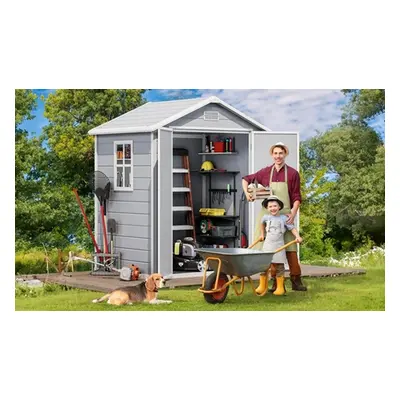 Lockable Easy Build Garden Shed, 6ft x 4ft