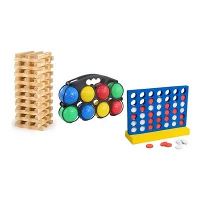 Garden Games Set, Large 4 In A Row Garden Game