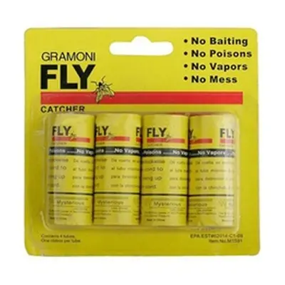 4 Rolls of Fly-Catching Paper,Two-Pack