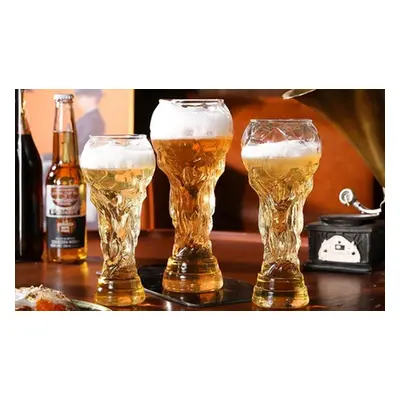 Football World-Cup Shaped Glass Cup, 350ml,One