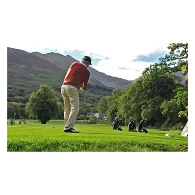 Full day golf hire and club hire with drink and crisps 2 person