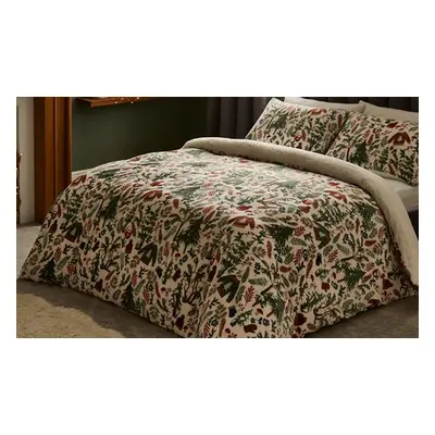 Silentnight Festive Teddy Fleece Duvet Set, Double