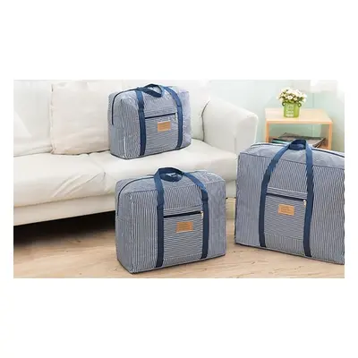 Water-Resistant Storage Bag,Blue Stripe,M