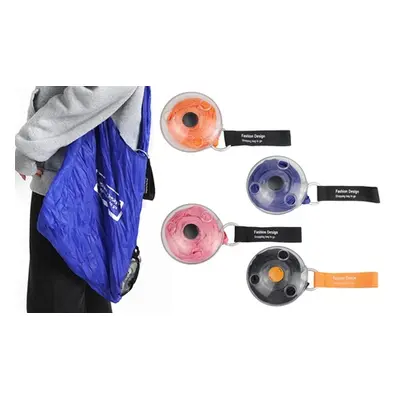 Eco-Friendly Foldable Shopping Bags, Blue+Pink,Two