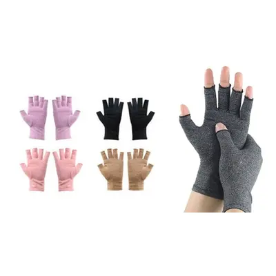 Unisex Arthritis Relief Compression Gloves, Small,Pink