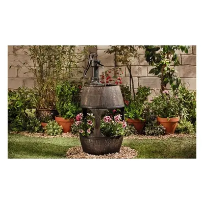 Designer Planter Set Collection, Barrel Fountain Planter