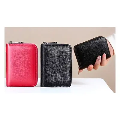 Card Slot Accordion Holder with Exquisite Multi wallet, Pink