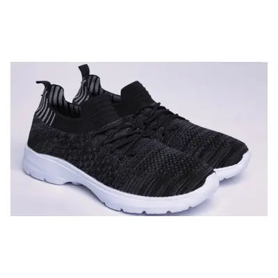 Men'sSport and Running Trainers, Black mesh,Size 11