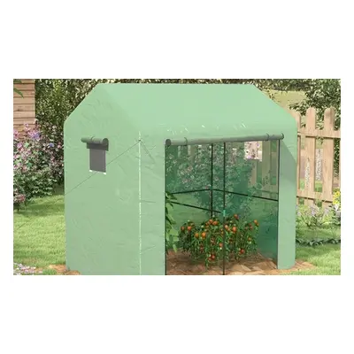 Outsunny Greenhouse Selection with Roll-Up Doors and Mesh Windows, 845-939V00GN