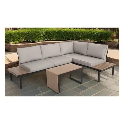 Sienna Three Way Interchanging Grey Garden Furniture Set