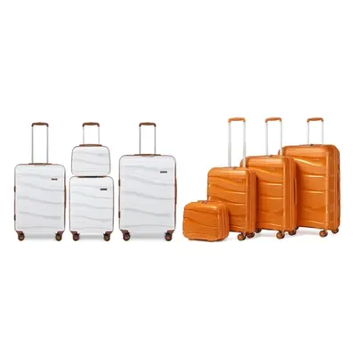 One or Four Piece Suitcase set, K2094L Suitcase Cream,20 inch,One