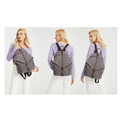 Canvas Anti-Theft Backpack, Grey