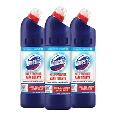 Domestos Original Thick Bleach 750ml, Six