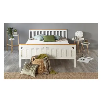 Solid Wood Shaker Bed Frame, Super King,without Mattress