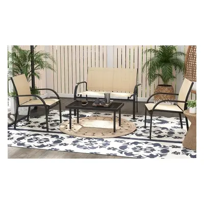 Outsunny Four-Piece Garden Dining Set