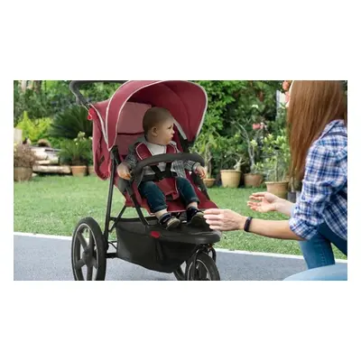 Homcom 3-Wheels Pram, Canopy Grey