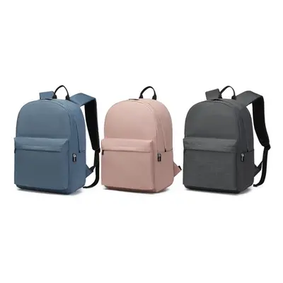 Backpack with Padded Shoulder Straps and Padded Back, Dark Grey