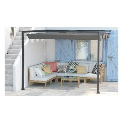 Outsunny 3x3m Outdoor Pergola with Retractable Canopy