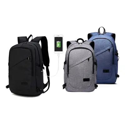 20L Business Laptop Backpack with USB Charging Port, Black