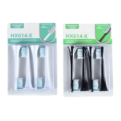 Replacement Heads for Philips Sonicare, Black,8-Pack