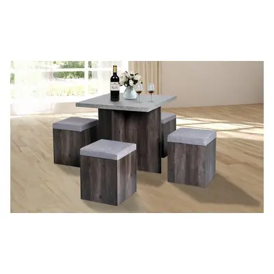 HomCom Five-Piece Dining Table Set