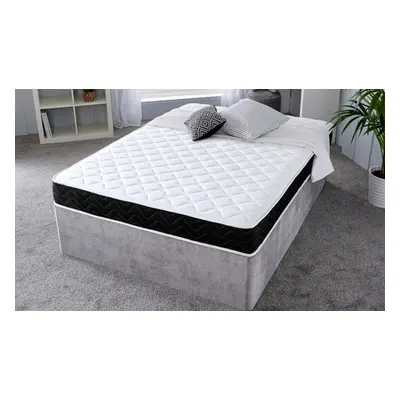 Black Quilted Hypoallergenic Memory Foam Mattress, King 5ft