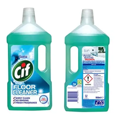 Two or Three Cif No Residues Floor Cleaner 950ml, Three