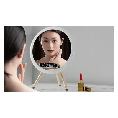 Smart Wireless Charging Bluetooth Audio Makeup Mirror, Blue