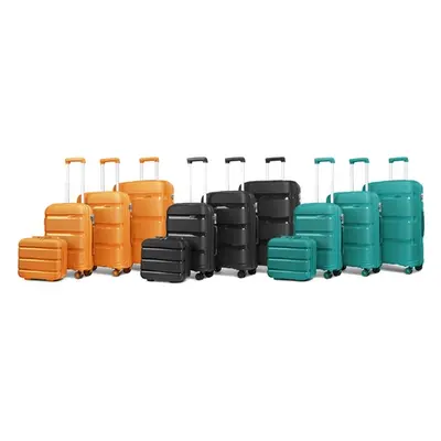 Kono Hard Shell Suitcase Hand Luggage, K2092L 20 Inch Suitcase,Orange,One