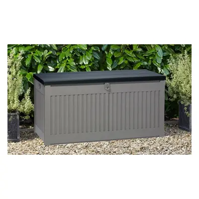 Outdoor Garden Gear Storage Box with a Sit-On Cover, 270L