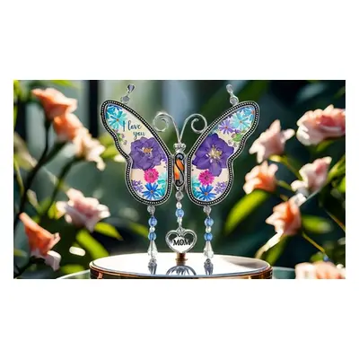 Butterfly Wind Chime Suncatcher Garden Pendant, Grandma