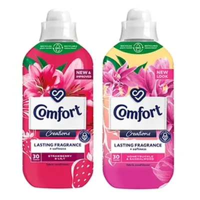 Comfort Creations Fabric Conditioner, Honeysuckle and Sandalwood, 12 Pack