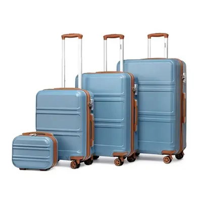 One or Set of Four ABS Hard Shell Suitcases, 12in,One