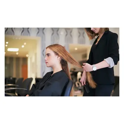 Long hair (below shoulder length), wash cut and blow-dry