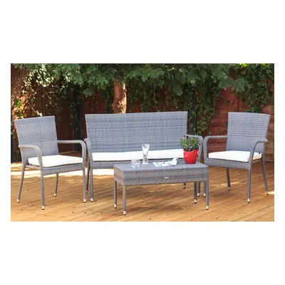 Winchester Rattan-Effect 4-Seater Lounge Set