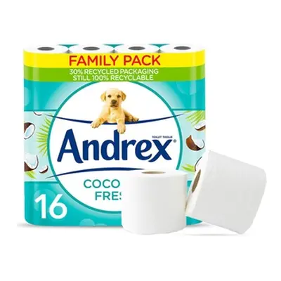 Andrex Coconut Fresh 2-Ply Toilet Paper, 64 Rolls