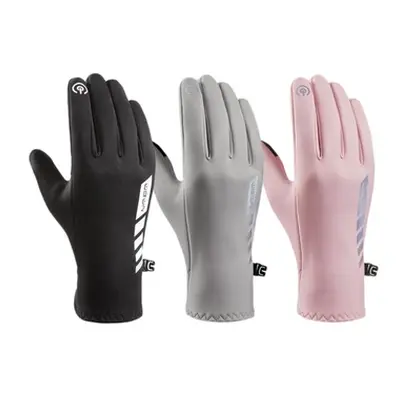 Outdoor Reflective Warm Gloves,Pink