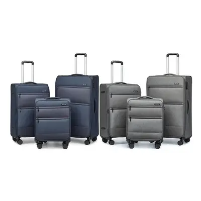 British Traveller Suitcase Set, 24 inch Suitcase,Navy,One