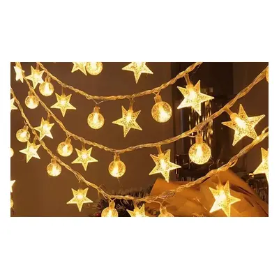 LEDs Star-Shaped Clear Ball Fairy String Lights,Multicolor Light,6m 40LEDs