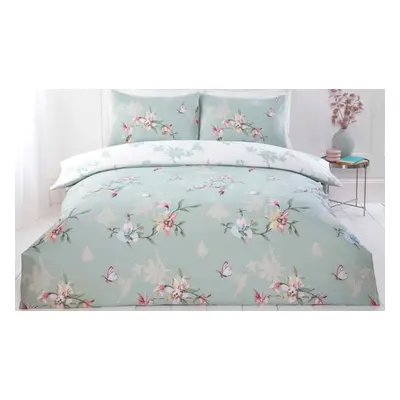 Hummingbirds 180TC Reversible Duvet Set,Blue,King