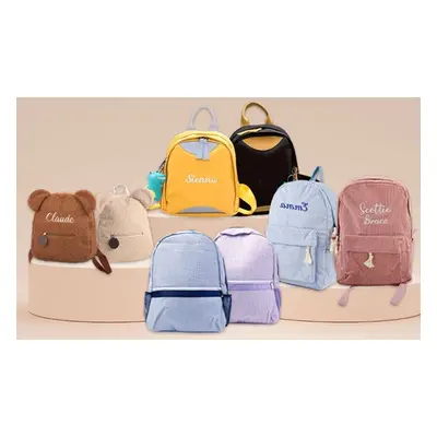 Two Personalized Embroidery Backpacks; Shipping not Included