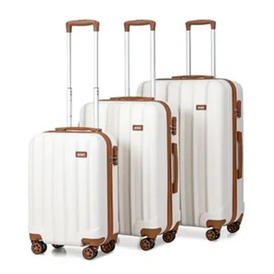 Vertical Striped Hard Shell Suitcase, 19 inch,One