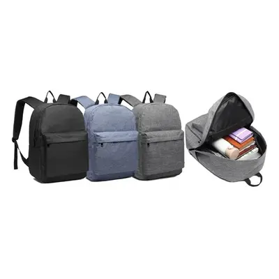 22L Casual Polyester Backpack School Backpack Unisex, Grey