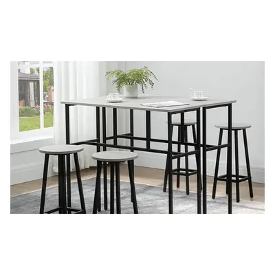 Homcom Bar Table with Stools Set