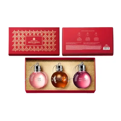 Molton Brown Bath and Shower Gel Gift Set, Molton Brown Festive Bauble Boxed Gift Set