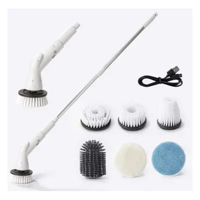 Multi-Functional Electric Cleaning Brush with Six Heads