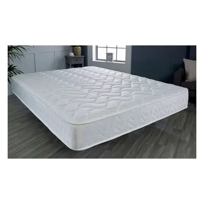 Deep Quilted Open Coil Spring Memory Foam Mattress, 3ft Single