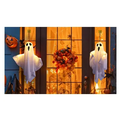 Two-Pack Spooky Ghost Halloween Decor with String Lights