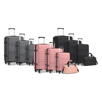 Hard Shell Classic Suitcase Set with a Travel Bag, 20-inch,Pink,One