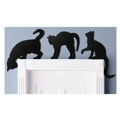 Halloween Black Cat Door Decorations